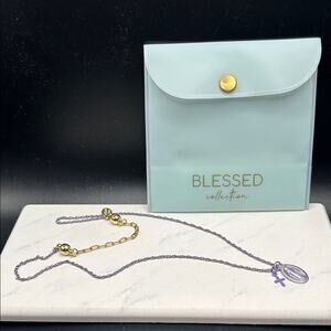 Alexa Rae Blessed Collection Promises Chain Necklace  Light Purple